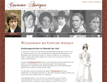 Tablet Screenshot of costumeantique.de